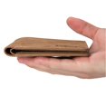 thumbnail image 3 of Langgg Men Retro Frosted PU Wallet Two Folding Male Purse Credit Card Holder Solid Color Short Wallet, 3 of 3