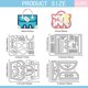 thumbnail image 2 of 4Pcs Carbon Steel Cutting Dies Stencils for DIY Scrapbooking Photo Album Decorative Embossing Paper Card Bag 93~99x117~153x0.8mm 1pcs/style, 2 of 7