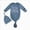 Z87-Dark Blue, variant on Newborn Infant Summer Bodysuits Newborn Knotted Sleeping Bag Fetal Hat Set Baby Comfortable And Breathable Pajamas