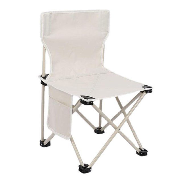 Silla de camping Silla de pesca de fácil almacenamiento para picnic Viajes en la playa (Blanco) Ehuebsd Para Estrenar