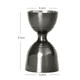 thumbnail image 2 of Jigger: 1 oz 2 oz de acero inoxidable Jigger doble para cóctel con medidas en el interior: herramienta de medición para camareros, 2 of 5