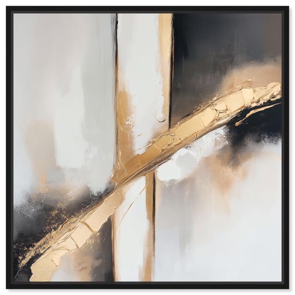 Golden Hour II Canvas Elegant Wall Decor by Art Remedy, Black Frame, 12 x 12