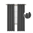 thumbnail image 5 of ZOPZO Room Darkening Curtains Pack of 2, Energy Saving, Dark Gray, 52W x 84L Inch, Noise Reducing Thermal Insulated Drapes for Living Room Windows, 5 of 6