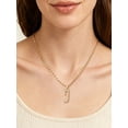 thumbnail image 2 of Silvora Gold Plated Initial Necklace for Women CZ Crystal Personalized Letter J Pendant Necklace Shiny Dainty Jewelry Gifts for Daughter Birthday Thanksgiving, 2 of 7