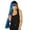 Gold and Blue, variant on HPO Adult Womens Long Tinsel Wig Collection | Party Ready Fancy Cosplay Halloween Wig | Premium Breathable Capless Cap
