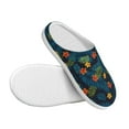 thumbnail image 3 of Rateoe Hawaiian Style Print Women's Men's Cotton Knit Slippers Lightweight Memory Foam Indoor House Shoes with Anti-Skid Sole-39/40, 3 of 7