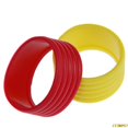 thumbnail image 3 of 4 Pcs Silicone Tennis Racket Grip Ring Handle Closure Rubber Red, 3 of 6