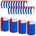 thumbnail image 1 of GOGO 60 Pcs Bracelets en Silicone pour Hommes Femmes, Bracelets en Caoutchouc Rouges Blancs Bleus, 1 of 7
