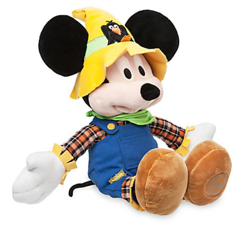 Disney Store Pilgrim Pooh or Disney World Scarecrow Mickey Bean Bag Plush U-Pick 