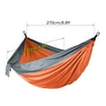 thumbnail image 3 of Camping Hamac Double pour 2 Personnes Hamac Extérieur Portable pour la Randonnée Randonnée Voyage Patio Arrière-Cour, 3 of 6