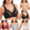 thumbnail image 5 of Aloohaidyvio Bras for Women No Underwire Bras Full Coverage Push Up Lace Everyday Bra, 5 of 5
