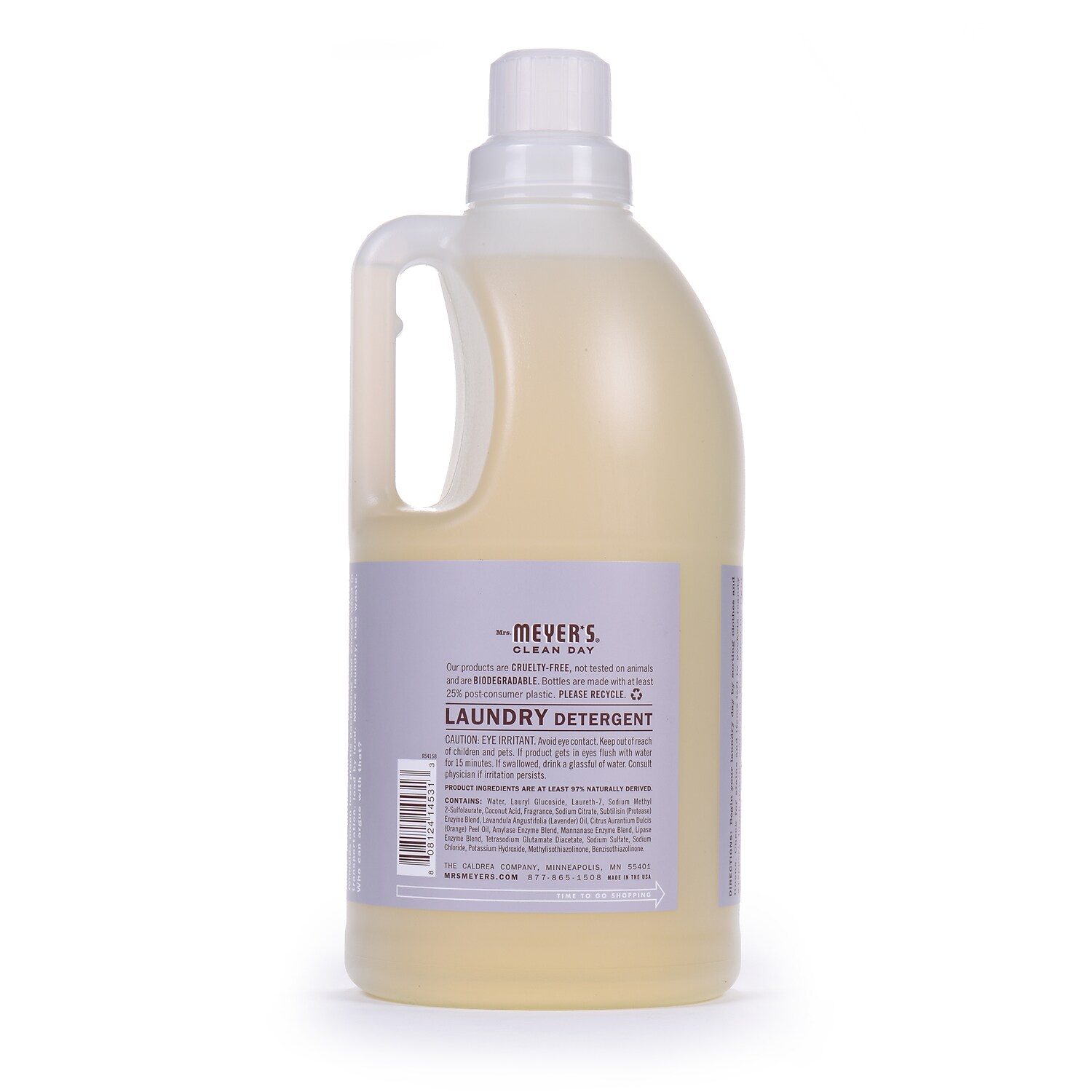 Mrs. Meyers Clean Day Laundry Detergent, Lavender, 64 fl oz - image 3 of 7