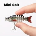 thumbnail image 2 of 2pc Mini Multi-segment Bionic Hard Bait - 2.36in/0.18oz - Artificial Swimbait For Freshwater And Saltwater Trout And Bass Fishing, 2 of 10