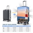 thumbnail image 5 of Haiem Lighthous1 Luggage Cover Printed Suitcase Covers for Luggage Elastic Washable Suitcase Protector Fits 18-32 Inch Luggage-X-Large, 5 of 8