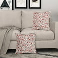 thumbnail image 3 of 4th of July Floral Pillow Covers 18x18 Set of 2 Vintage Rustic Old Style Navy Blue Red Flower Print Decorative Outdoor Pillowcases Patriotic Farmhouse Throw Cushion Case Decor for Couch Sofa Bed, 3 of 6