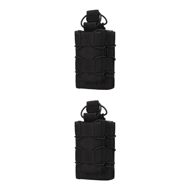 Eigraketly Revista bolsa capa bolsa de almacenamiento accesorios de impermeable Multi-cam munición chaleco herramienta grande ligero negro Negro 2piezas Eigraketly CBP318315