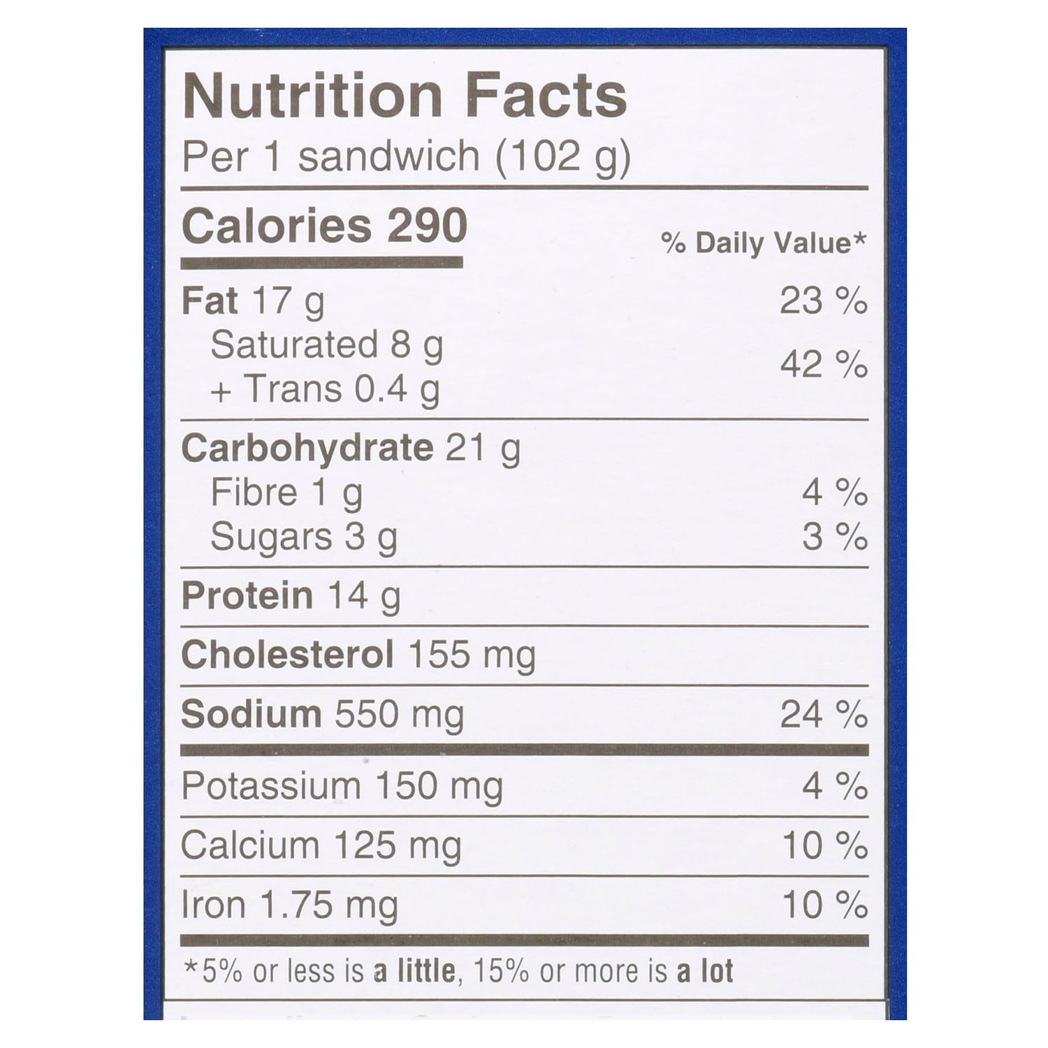 Sandwichs déjeuner Croissant au bacon et à l'œuf, 2 par paquet Schneiders 204 g