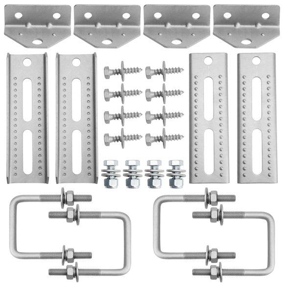 Soportes para literas para remolques de barcos, TENGBASE, galvanizados, 8 pulgadas, 4 unidades