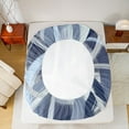 thumbnail image 5 of Castle Fairy Gradient Stripes Twin Sheet Sets,Abstract Watercolor Lines Bedding, 5 of 7