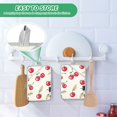 thumbnail image 4 of Yayeee Pot Holders Kitchen Heat Resistant with Pocket 7"x9.8" Cotton Oven Cooking Hot Pads, Red Cherry, 4 of 7