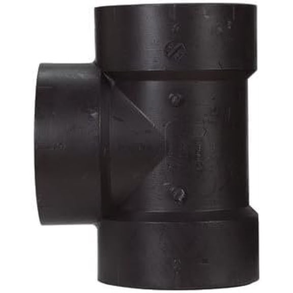 Charlotte Pipe Schedule 40 3 in. Hub x 3 in. Dia. Hub ABS Vent Tee