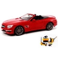 thumbnail image 1 of Diecast Car & Mechanic Set Package - Mercedes-Benz SL63 AMG Convertible, Red - Maisto 31503 - 1/24 Scale Diecast Model Toy Car w/Mechanic Set, 1 of 3