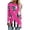 Hot Pink, variant on Womens Plus Size Tunic Tops Pink Ribbon Tie Dye T-Shirts Trendy Long Sleeve Crewneck Pullover Breast Cancer Awareness Shirts Lightweight Thin Loose Swing Blouses Pink D