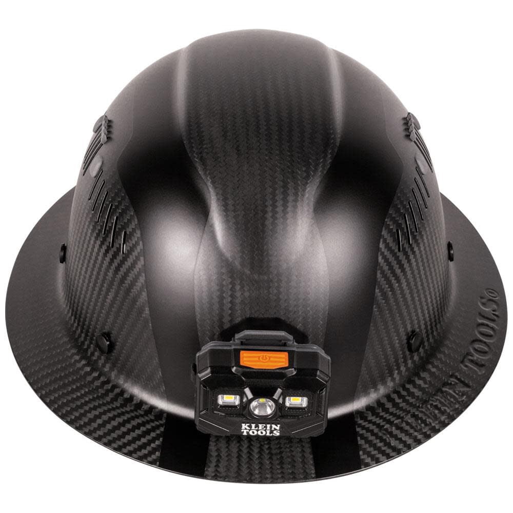 Klein Tools 60512 Klein Carbon Fiber Full Brim Hard Hat with Headlamp