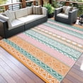 thumbnail image 6 of Sunvasagoo Waterproof Reversible Outdoor Rug – Lightweight Portable Patio MWaterproof Reversible Outdoor Rug – Lightweight Portable Patio Mat for Camping, RV, Deck, Porch – UV & mark Resistant, 6 of 22