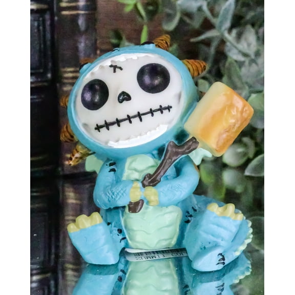 Ebros Furrybones Scorchie The Dragon Cooking Marshmallow Figurine 2.25" H