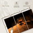 thumbnail image 6 of Elephant Stock Whiskey Glass On Barrel Wall Art - Horizontal Multi Panel Canvas - Dining Room Wall Decor - Food And Drink Multi Panel - Brown And Orange Decor - 57" x 36", 6 of 8
