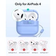 thumbnail image 5 of ESR Protective Case with Lanyard Compatible with AirPods 4 (2024, USB-C), Magnetic Lid Lock & Drop Protection, Pulse Series, Light Blue, 5 of 9