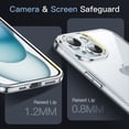 thumbnail image 4 of JETech Case for iPhone 15 6.1-Inch, Non-Yellowing Shockproof Phone Bumper Cover, Camera Lens Full Protection, Anti-Scratch Clear Back (Clear), 4 of 6