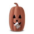 thumbnail image 5 of Paper Mache Pumpkin Brown Tabletop Decor, 12" Height, Fall by Way To Celebrate, 5 of 5