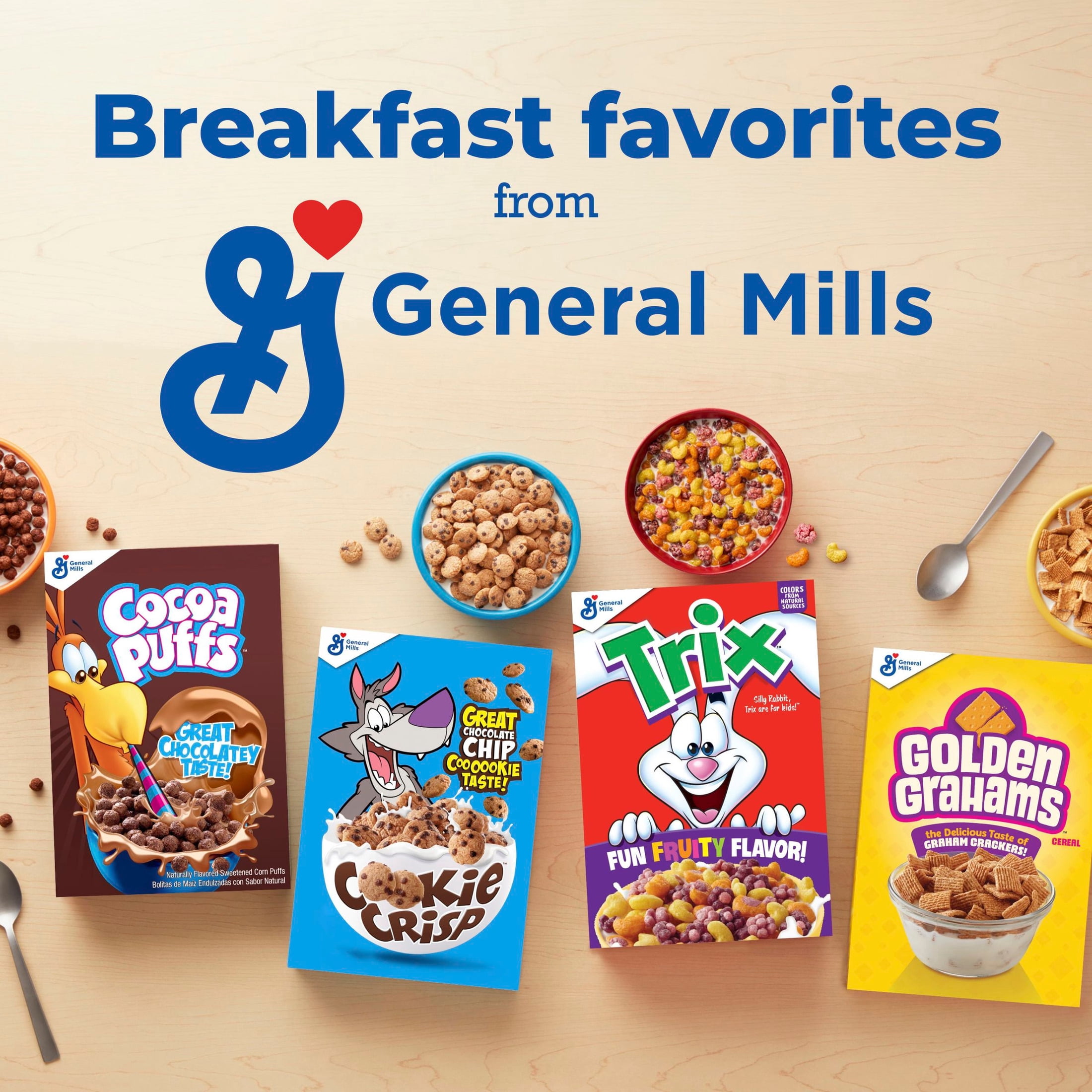 Cookie Crisp Breakfast Cereal, Chocolate Chip Cookie Taste, Family Size, 18.3 oz