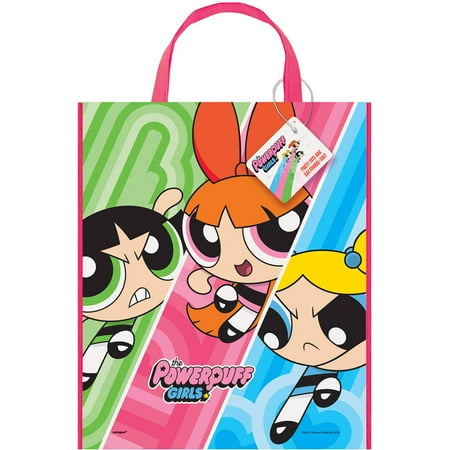 Large Plastic Powerpuff Girls Favor Bag, 13