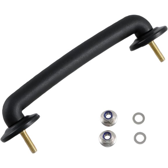 Front Windshield Hold Down Bracket Strap Hood Footman Loop Compatible with Jeep Wrangler TJ 1997-2006 Wrangler JK 2007-2018 Replace#: 55176422