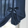 thumbnail image 3 of Mainstays Tie Up Balloon Shade 63" Valance, Poletop Blue Cove, Polyester, Sheer, Adult, 3 of 5