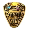 thumbnail image 2 of Avengers Thanos Colorful Power Stones on Bronze Finish Metal Statement Ring Size 12, 2 of 3