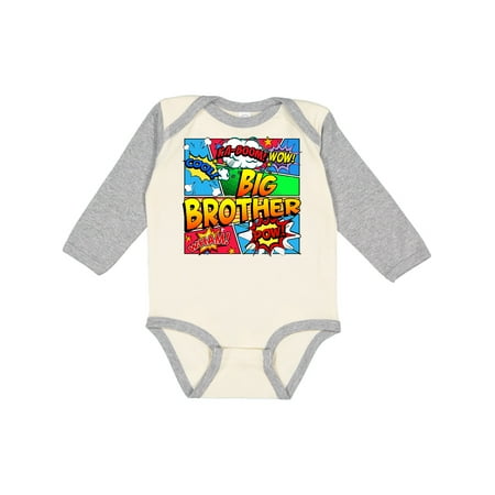 

Inktastic Big Brother Comic Book Gift Baby Boy Long Sleeve Bodysuit