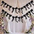 thumbnail image 5 of Feledorashia Bow Ribbon Garland, Party Bunting Decoration, Streamer for Wedding Birthday Shower Anniversary Wall Backdrop Table and Decor, Preassembled Fabric Bows with Continuous Cord and Shape, 5 of 6