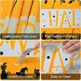 thumbnail image 7 of Happy Halloween Table Runner - Black & Orange Seasonal Holiday Runner for Decor, Cute Cloth for Party Dinner Table - 13 x 72 Inch, 7 of 7