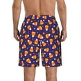 thumbnail image 3 of Kdxio Candy Corn (2) Pattern Mens Casual Shorts - Drawstring Summer Beach Sports Shorts for Men, 3 of 5