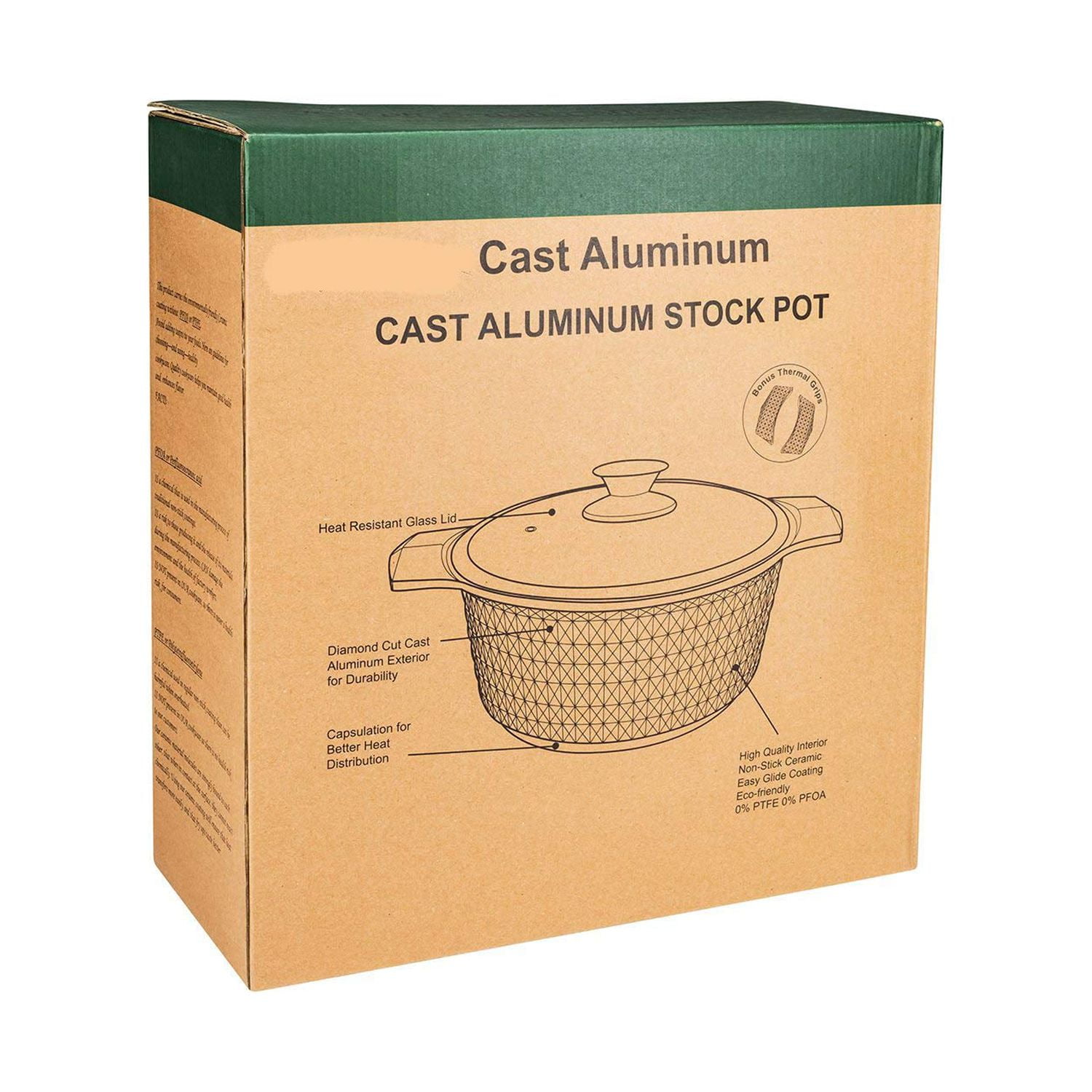 White Diamond Cast Aluminum Pot