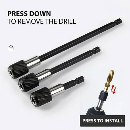 

AQITTI Hexagon Shank Bit Holder Extension Rod Electric Drill Screwdriver Adapter
