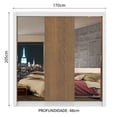 thumbnail image 3 of Ropero Madesa Lyon 3 Puertas con Espejos Blanco/Marron, 3 of 5