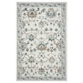 thumbnail image 2 of Ox Bay Ada 8'9" x 11'9" Ivory Bordered Floral Durable Indoor Area Rug, 2 of 8