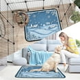 thumbnail image 6 of Washable Pet Pee Pads with Super Absorbent Reusable Training Pads for Dogs & Cats Snowflakes and Houses, 6 of 6