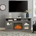 thumbnail image 3 of 23" Electric Fireplace Insert, Fireplace Heater with Remote, Adjustable 4 Flame Brightness, Log Set, Low Noise, 8H Timer, Overheating Protection, 1400W (22 15/16" X 19 11/16"), 3 of 13