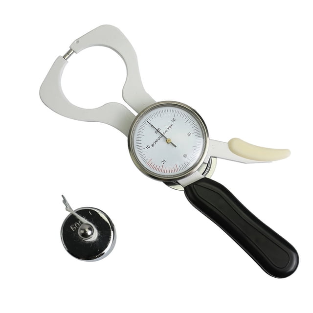 Stainless Steel Body Fat Caliper Fat Thickness Tester Fat Measurement Clip Fitness Gym Home Use Tool ,Wide Applications